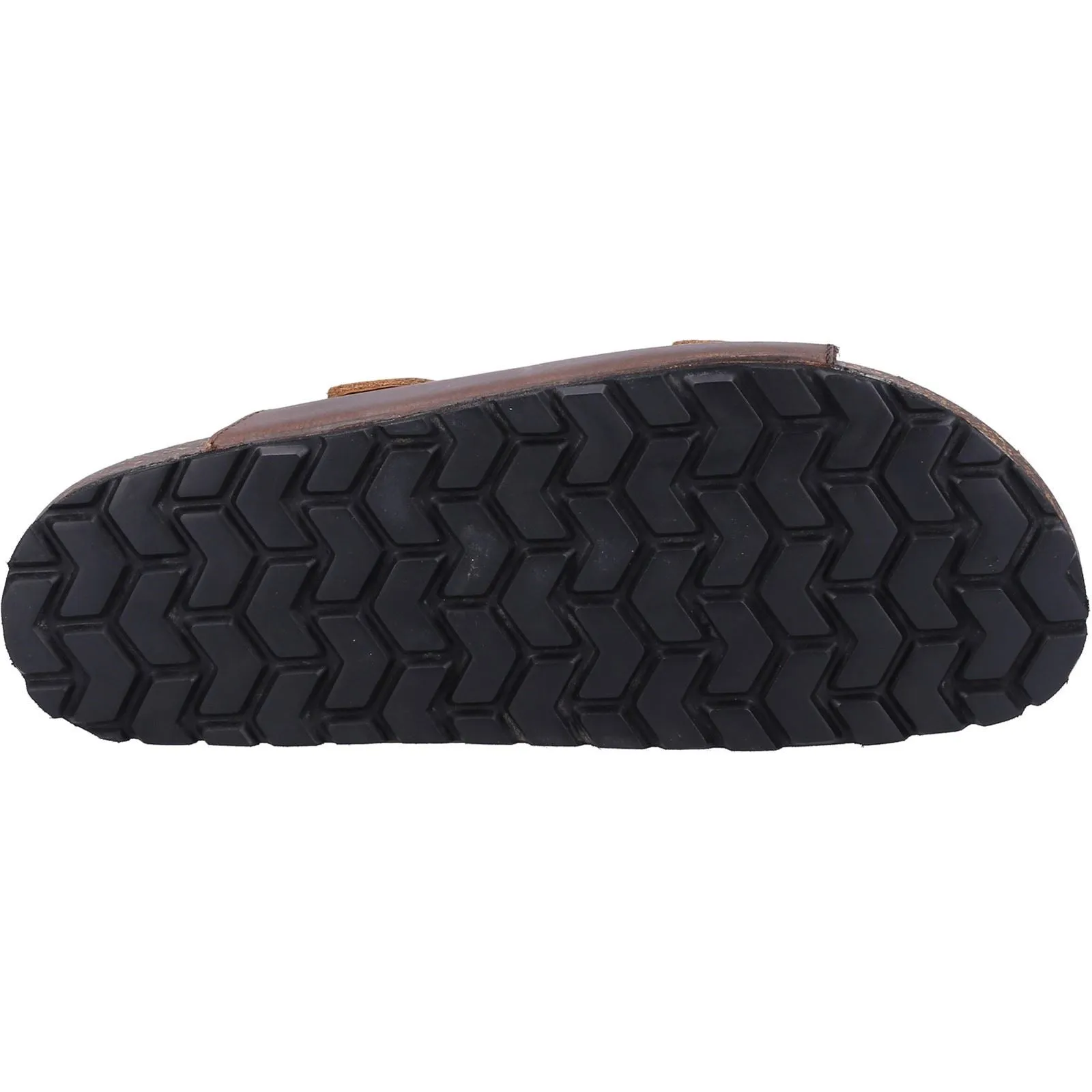Hush Puppies Nash Slider Leather Men's Brown Sandals
