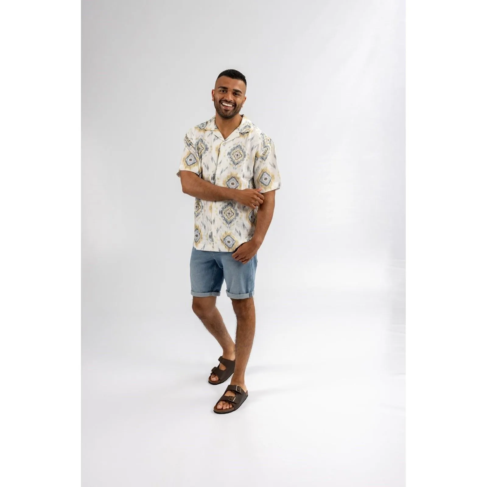 Hush Puppies Nash Slider Leather Men's Brown Sandals