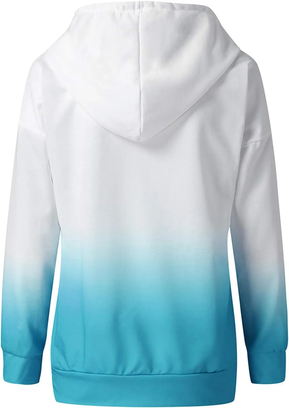 HVEPUO Womens Hoodies Fall Long Sleeve Drawstring Pullover Tops With Pockets Girls' Fashion Loose Casual Sweatshirt For Women
