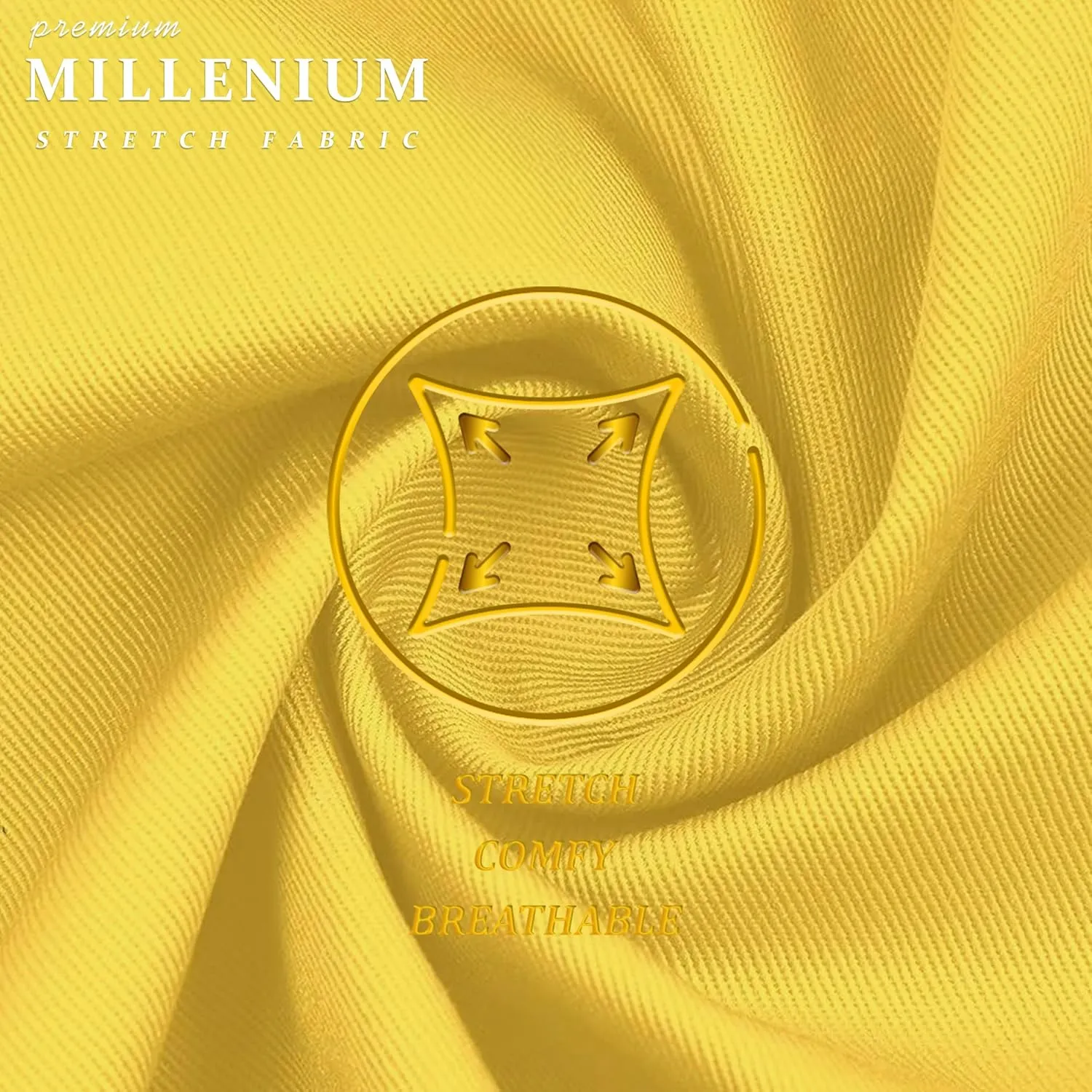 Hybrid & Company Super Comfy Stretch with Full Elastic Waist Pull On Millennium Twill Pant