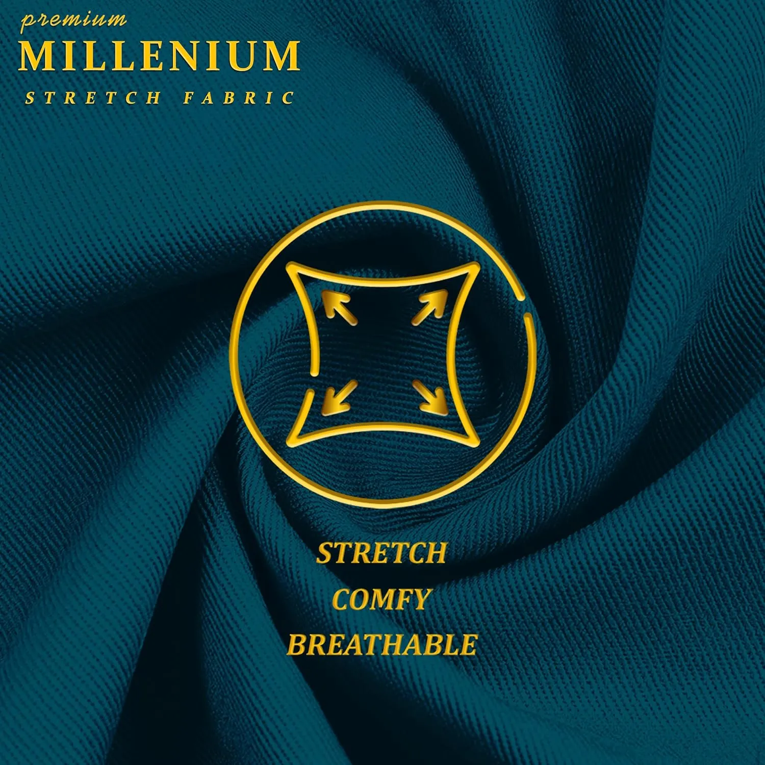 Hybrid & Company Super Comfy Stretch with Full Elastic Waist Pull On Millennium Twill Pant