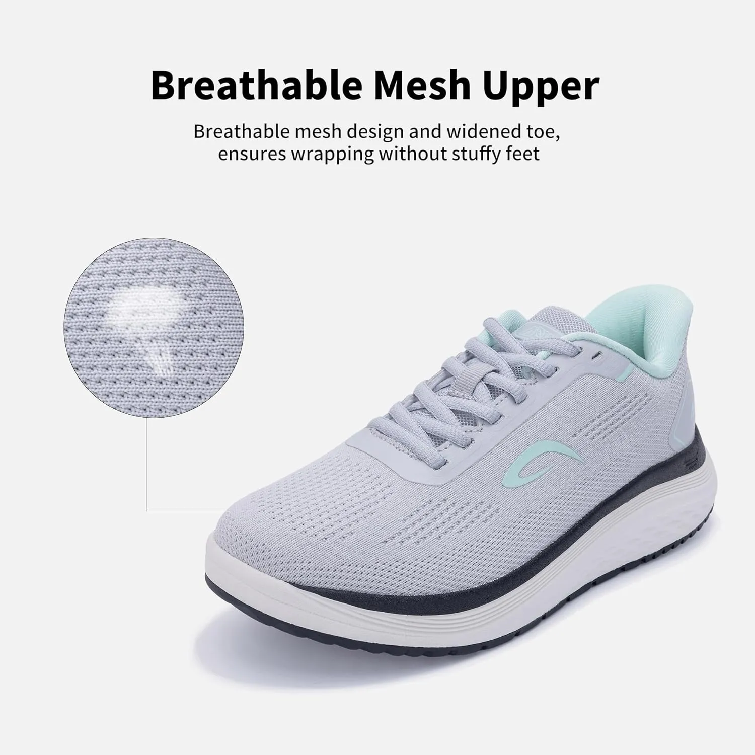 IIV Women Walking Shoes | Arch Support Orthotic Tennis Sneakers | Lightweight Cushioning Running Shoes for Plantar Fasciitis US 6-11