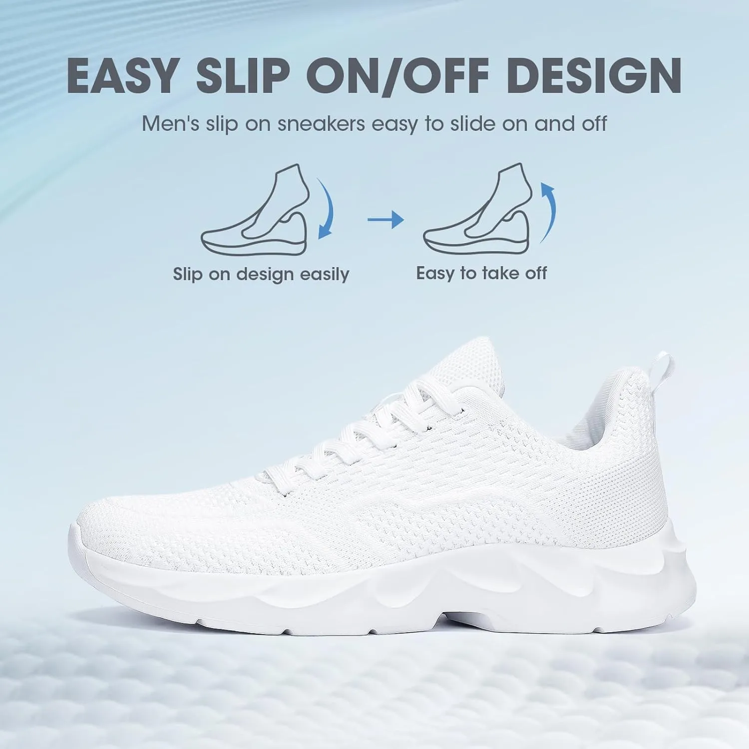 INYO Men Walking Shoes Lightweight Breathable Tennis Shoes Gym Fitness Casual Sneaker Jogging Outdoor Sport Running Shoes