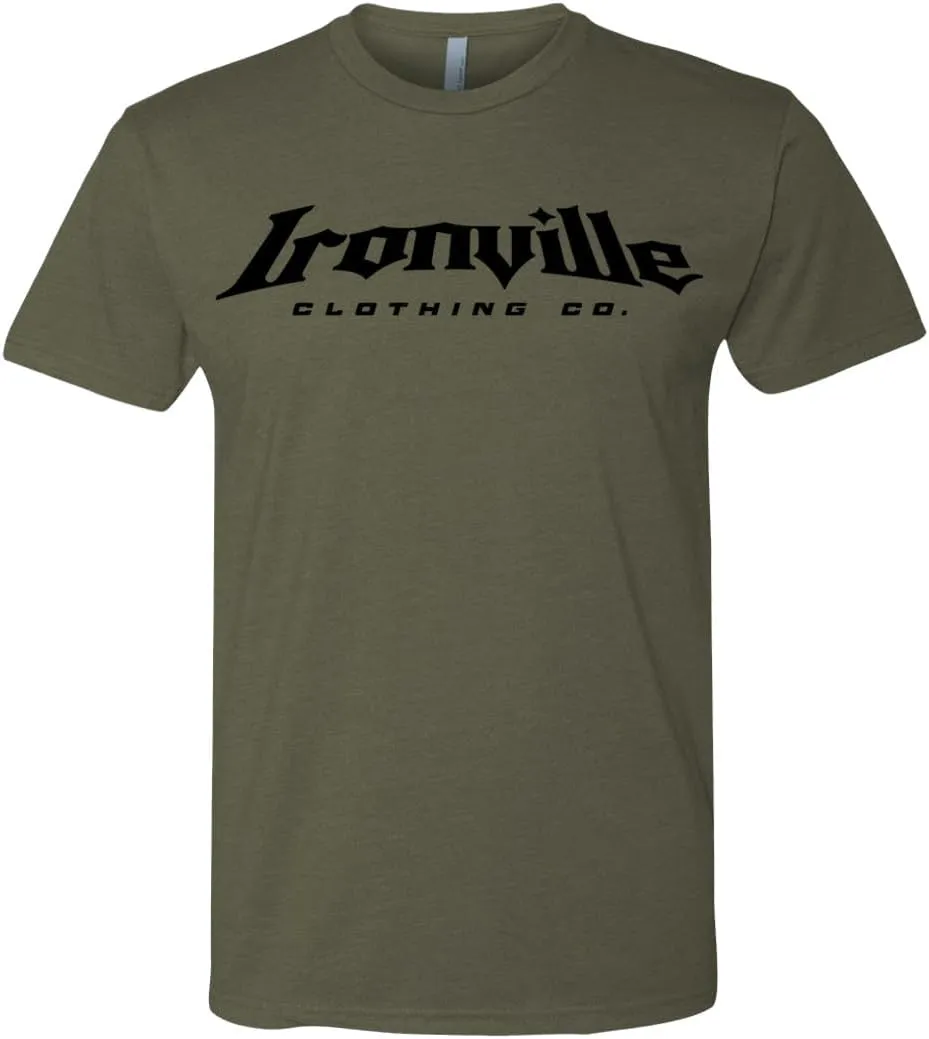 Ironville Branded Logo Weightlifting Soft Blend T Shirt