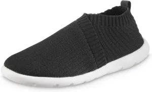 isotoner Women's Lightweight Recycled Stretch Sport Knit Slip-on Slipper Bootie Moccasin