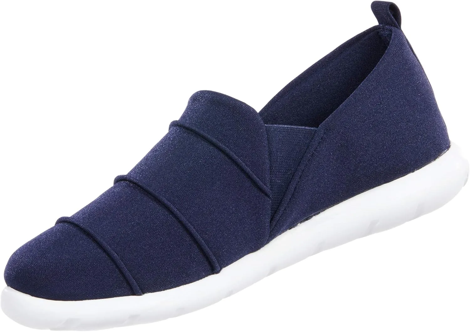 isotoner Zenz Women's Serenity Stretch Satin Slipper, Slip-On Shoe