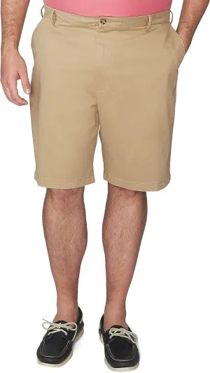 IZOD Men's Big & Tall Saltwater Flat Front Chino Short