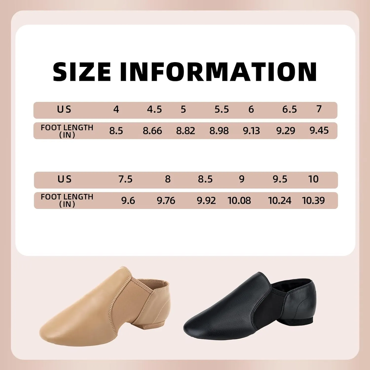 Jazz Shoes for Women Men PU Leather Unisex Slip-On Dance Shoes