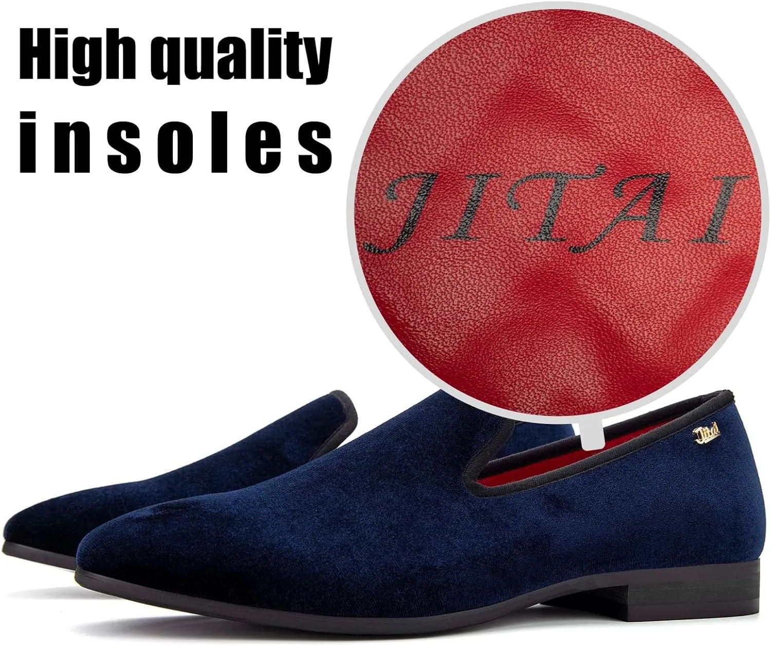 JITAI Luxury Men Shoes Black Loafers Leather Men 's Casual Shoes Brand Comfortable