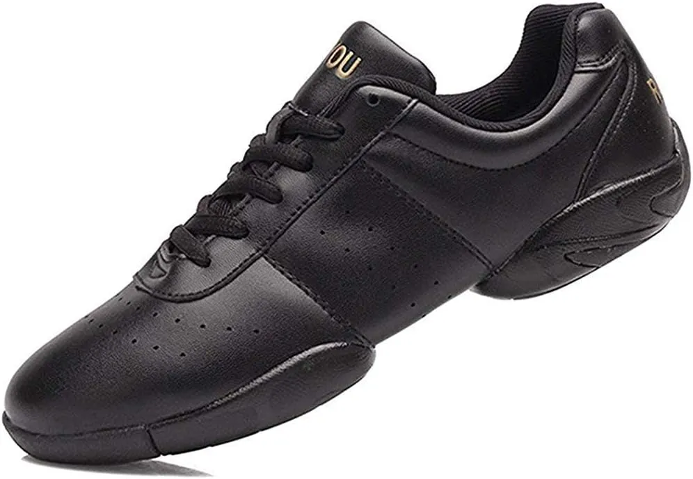 JITUUE Women Cheerleading Dance Shoes Fashion Trainers Sneakers Lace Up Gym Athletic Sport Training Shoes for Girls