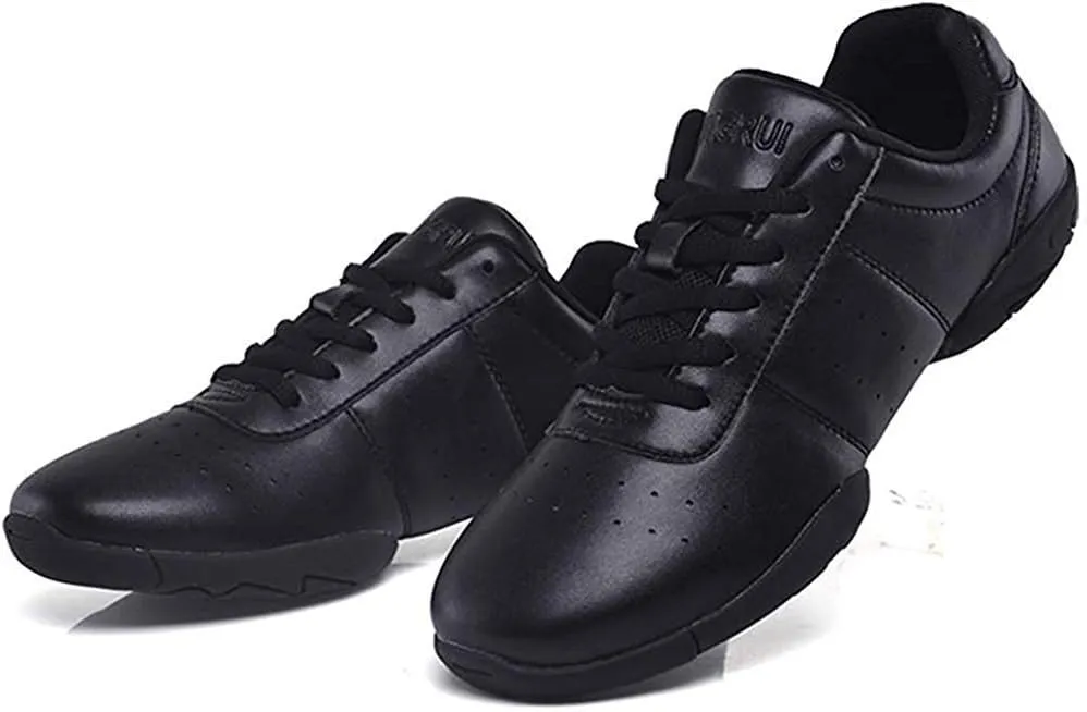 JITUUE Women Cheerleading Dance Shoes Fashion Trainers Sneakers Lace Up Gym Athletic Sport Training Shoes for Girls
