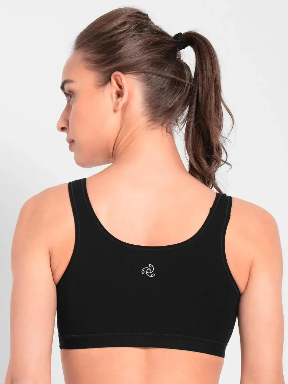 Jockey Black Slip On Sports Bra #1376