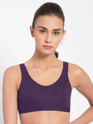 Jockey Purple Slip On Sports Bra #1376