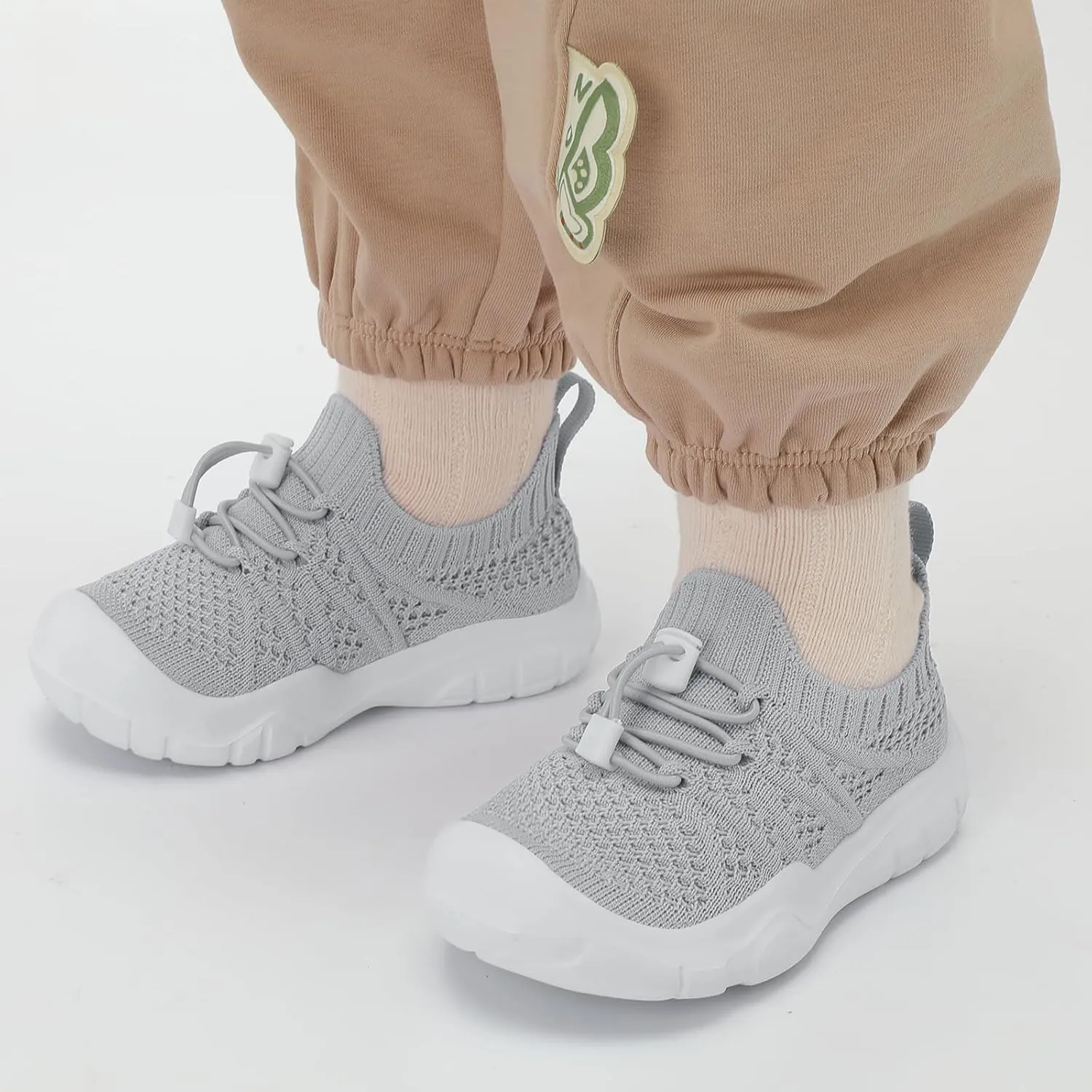 JOINFREE Toddler Shoes Boys Girls Wide Barefoot Shoes Slip On Sneakers for Toddler Kids Breathable Walking Shoes Lightweight Outdoor Tennis Shoes