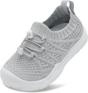 JOINFREE Toddler Shoes Boys Girls Wide Barefoot Shoes Slip On Sneakers for Toddler Kids Breathable Walking Shoes Lightweight Outdoor Tennis Shoes