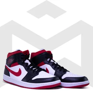 Jordan 1 Mid Gym Red Black White