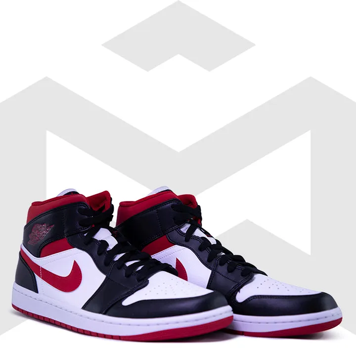 Jordan 1 Mid Gym Red Black White