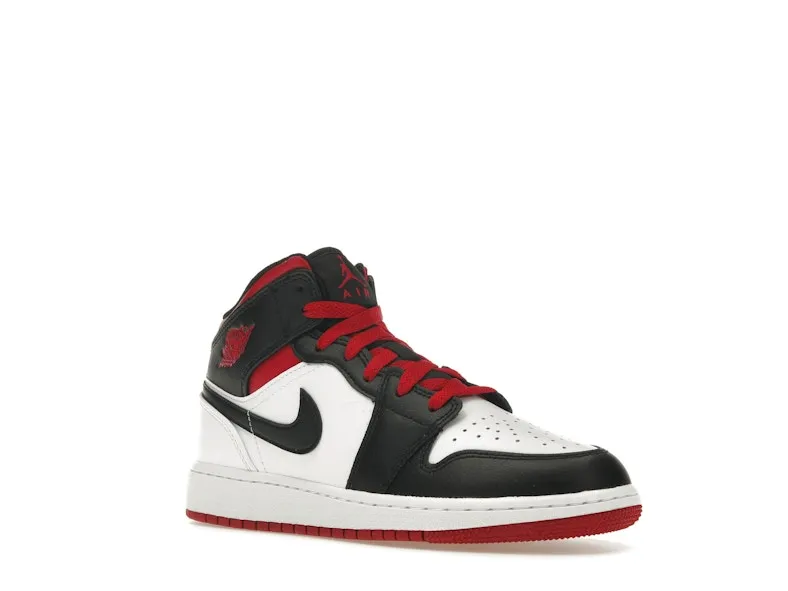 Jordan 1 Mid Gym Rosso Nero Toe (GS)