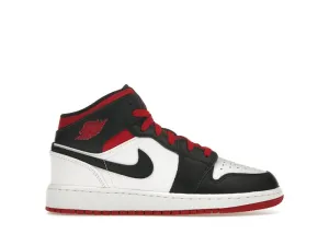 Jordan 1 Mid Gym Rosso Nero Toe (GS)