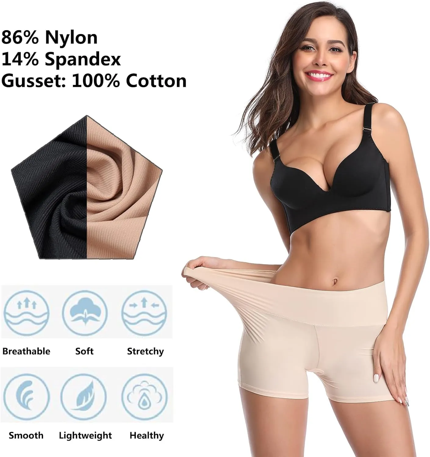 JOYSHAPER Boyshorts Panties for Women Anti Chafing Underwear Slip Shorts for Women Under Dress