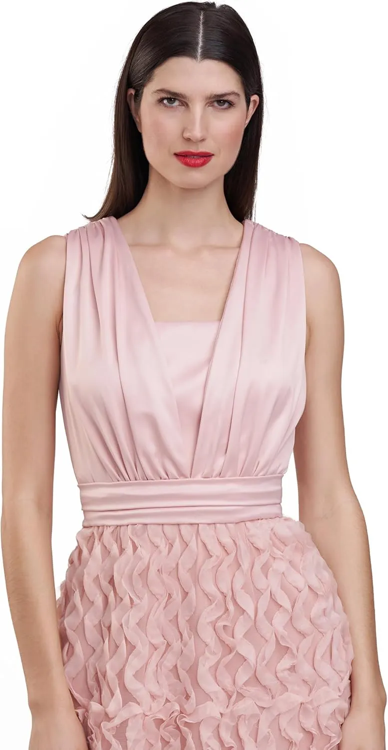 JS Collections Women's Delaney V-Neck A-line Gown