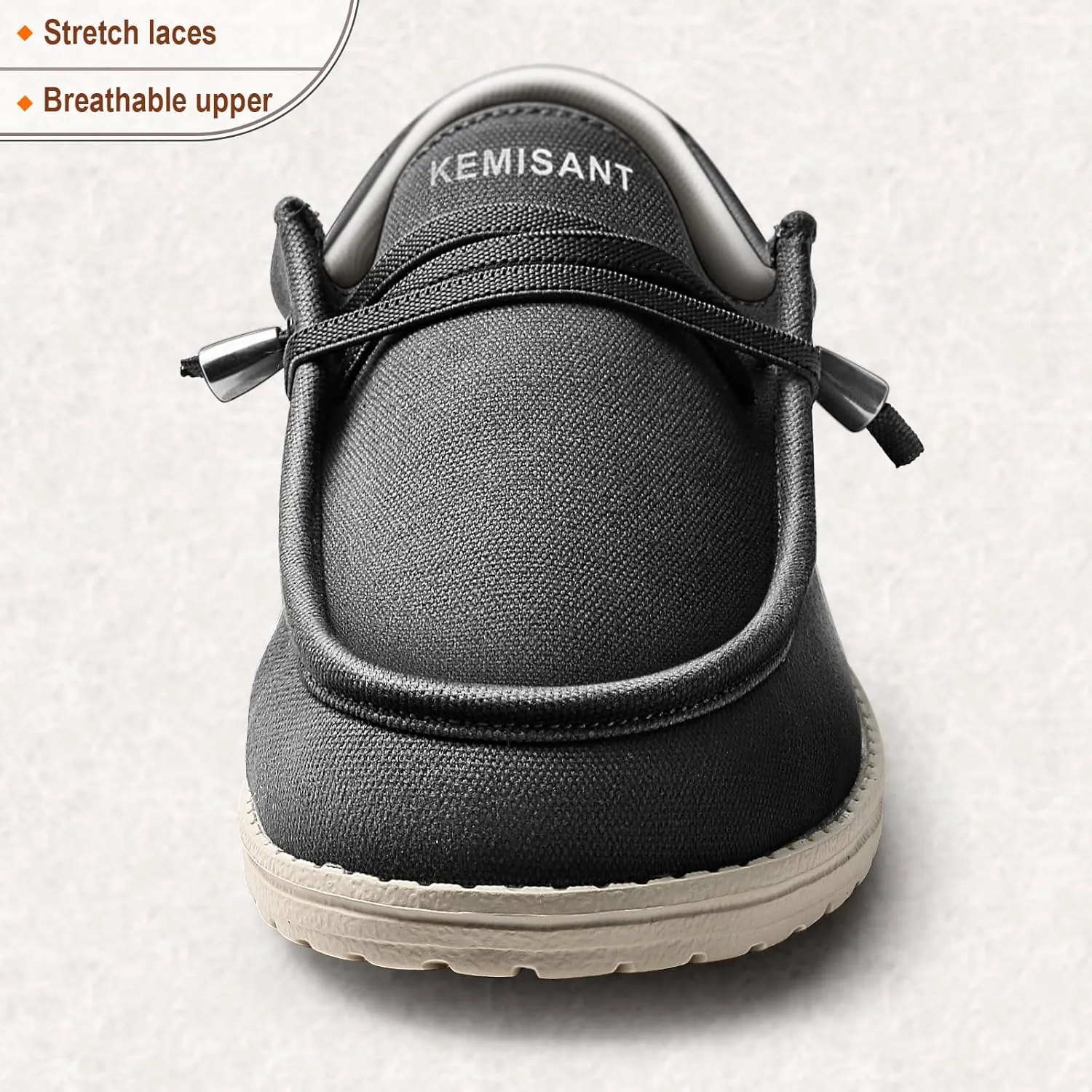 KEMISANT Men Slip On Shoes, Boat Shoes Sneaker Shoes Walking Shoes for Men Women Stretch Fit Lightweight