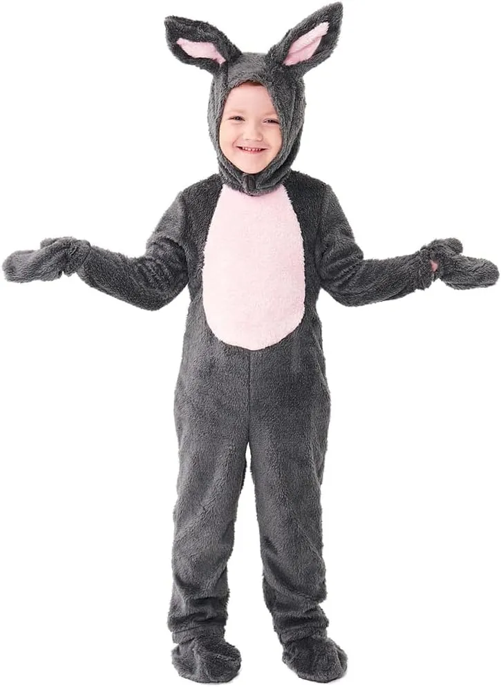 Kids Easter Bunny Costume Rabbit Animal Plush Set Onesie for Child Christmas Halloween Cosplay Onepiece.