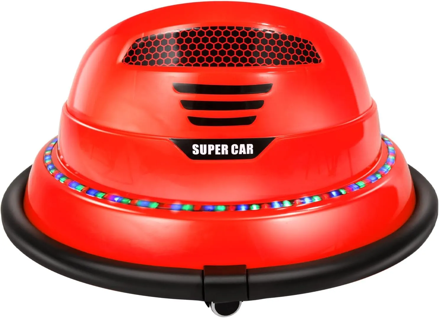 Kids Race Toy 6V Electric Ride On Bumper Car Vehicle Remote Control 360 Spin DIY Numbers 00-99 ASTM-Certified Red,6v Red