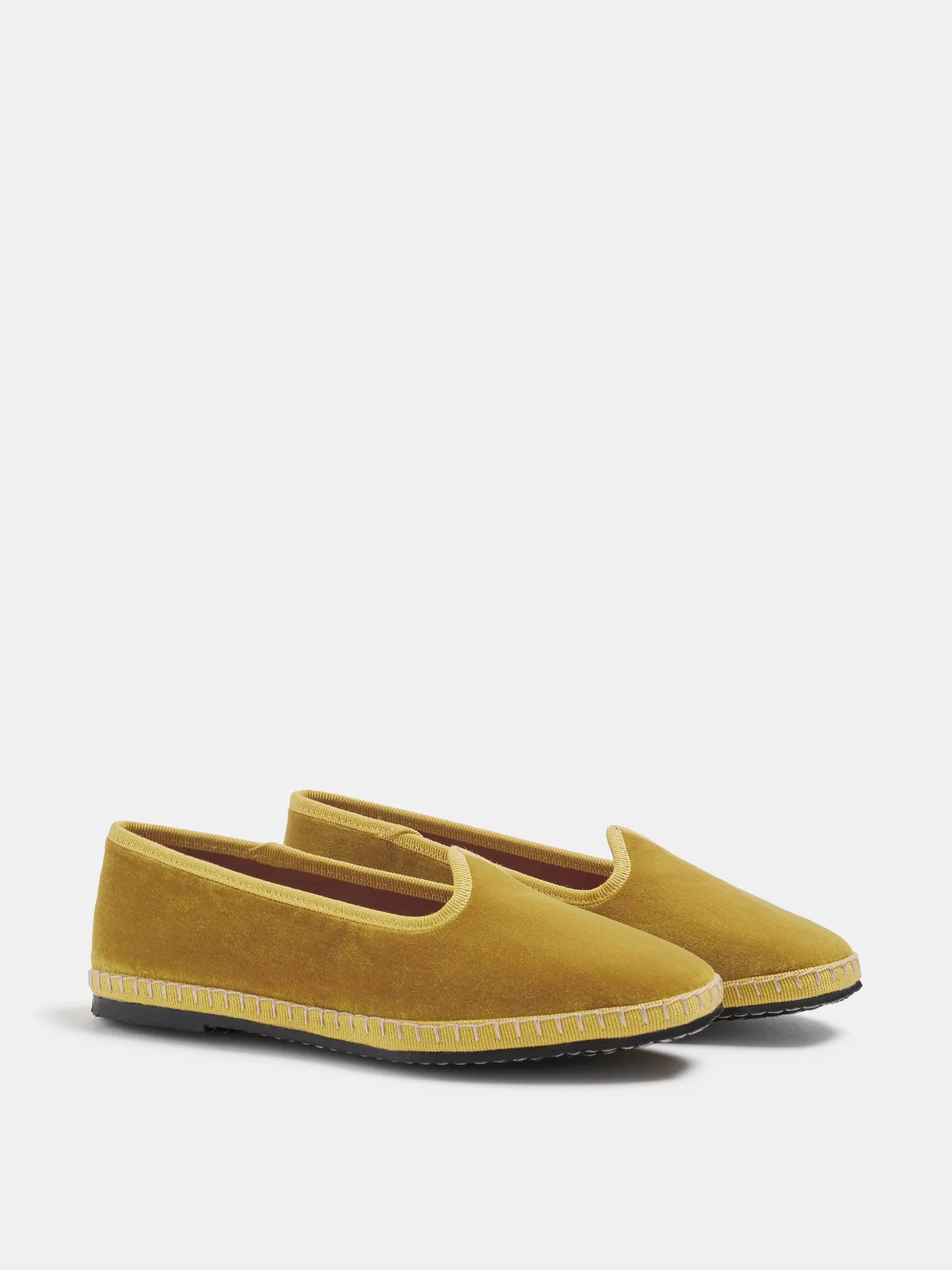 Kids Soft Venetian Slipper / Gold Velvet