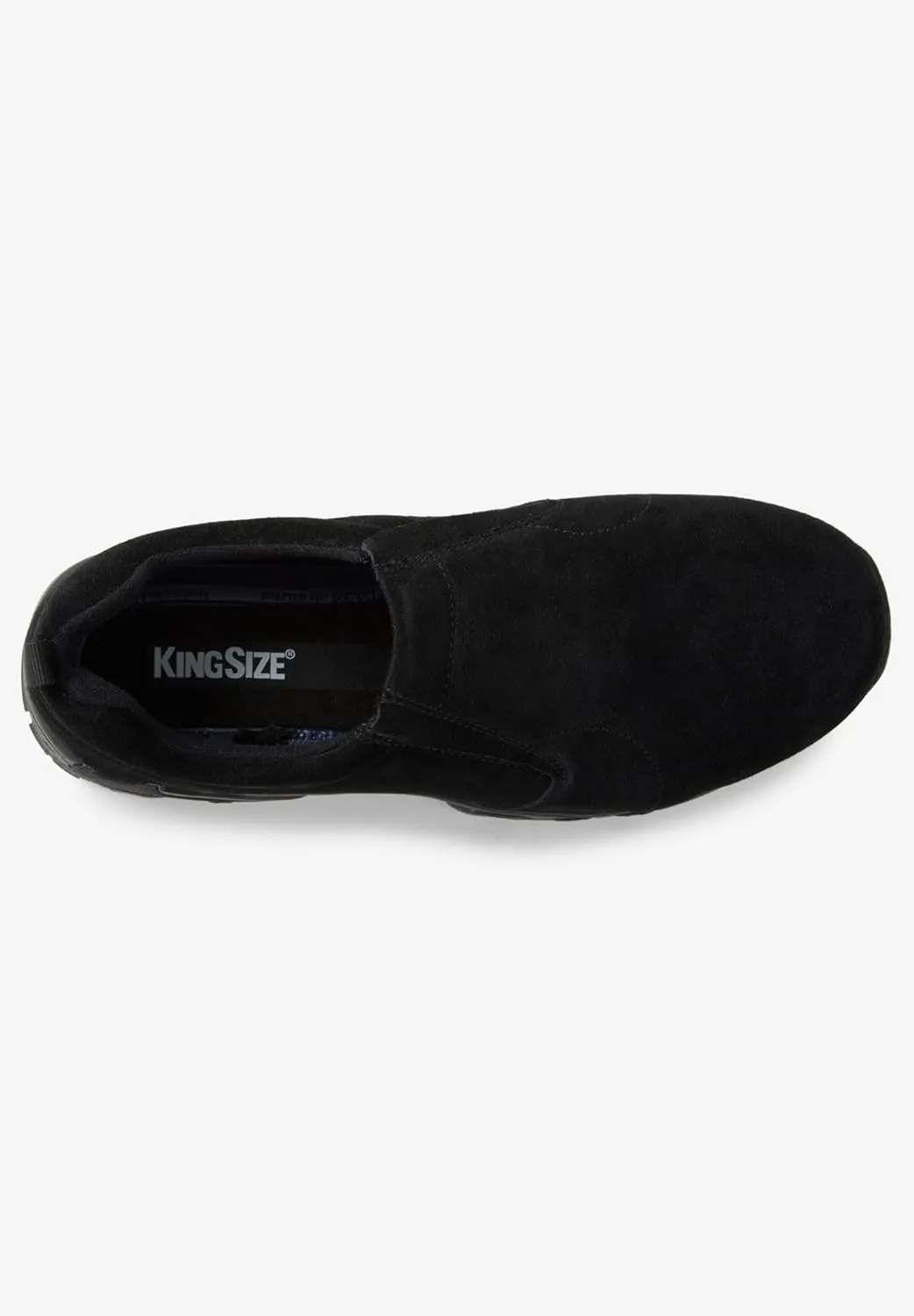 KingSize Men's Wide Width Suede Slip-On Shoes