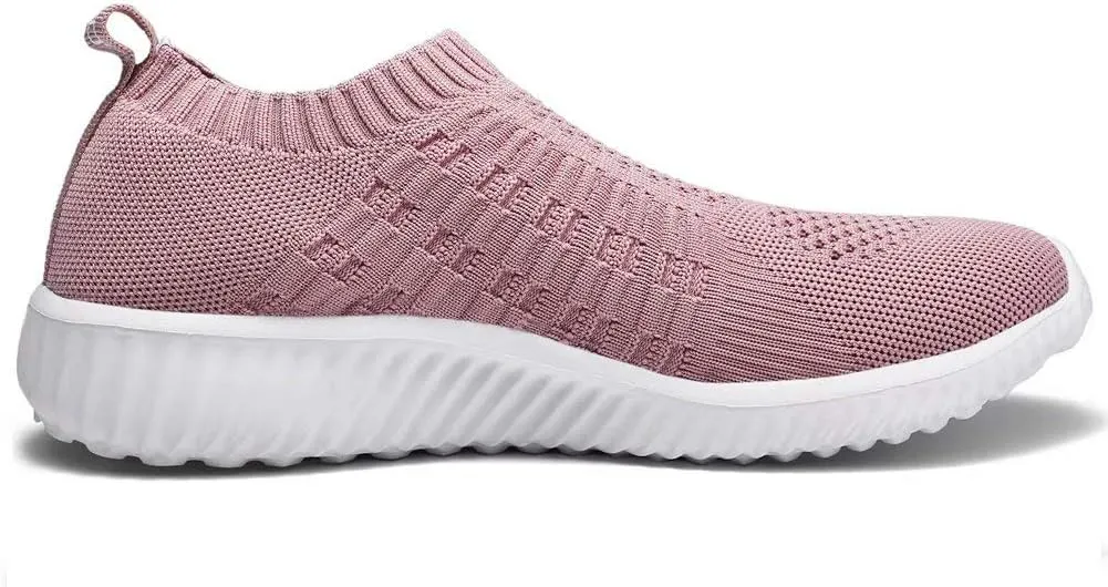 konhill Women's Slip On Walking Shoes Breathable Mesh Sneakers Work Casual Tennis Shoes