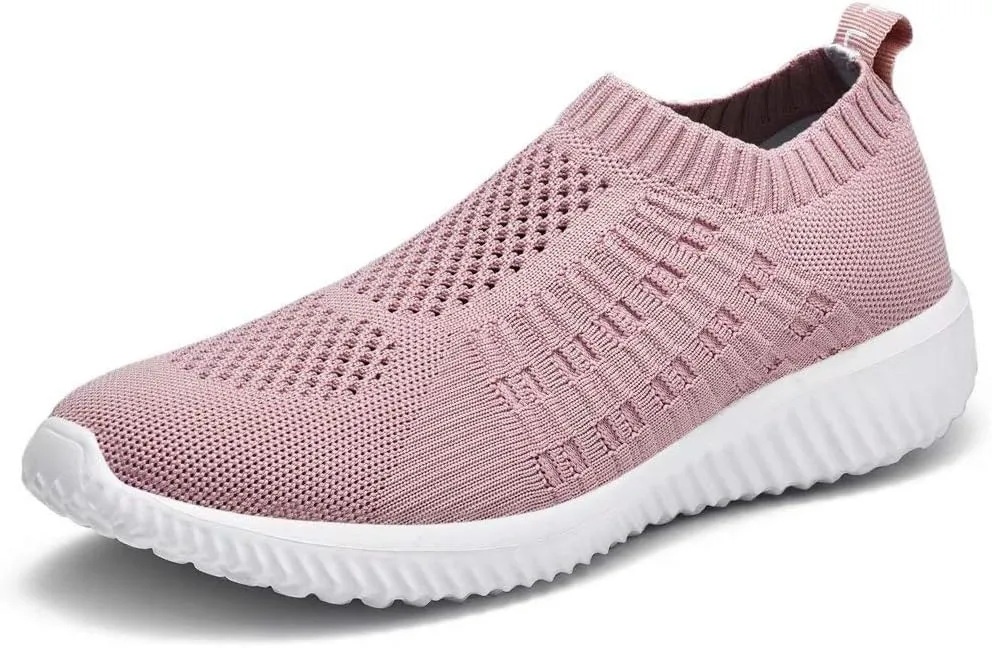 konhill Women's Slip On Walking Shoes Breathable Mesh Sneakers Work Casual Tennis Shoes