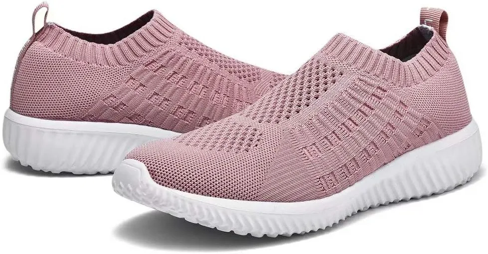 konhill Women's Slip On Walking Shoes Breathable Mesh Sneakers Work Casual Tennis Shoes