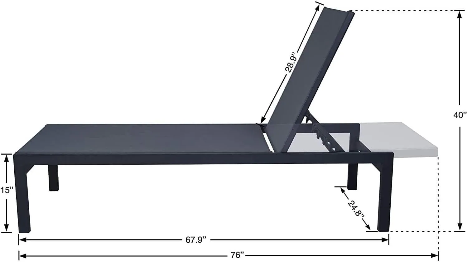 Kozyard Chaise Lounge Outdoor, Aluminum Outdoor Chaise Lounge Set of 2, Flat Chaise Lounge Chair for Pools, Patio and Outdoor Lounging - Comfortable Patio Chair and Poolside Lounger (2 Packs, Gray)