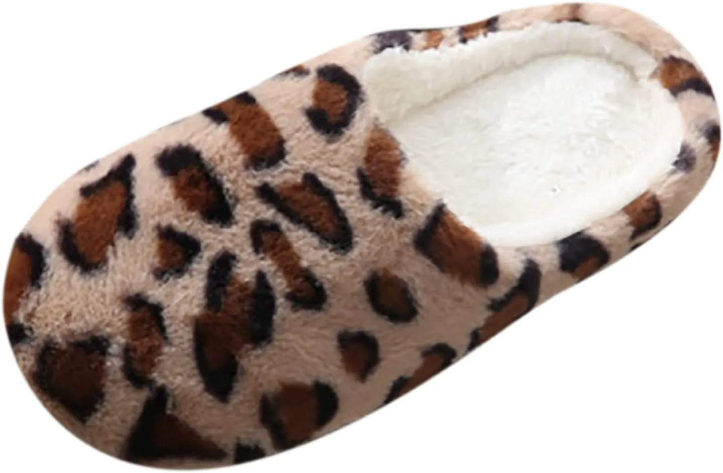 KRIDDR Couples Winter Cotton Slippers Thick Bottom Non-Slip Plush Home Slippers Warm Flat Shoes