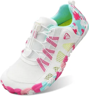 L-RUN Barefoot Water Shoes Women Mens Aqua Sock Athletic Hiking Water Sports Shoes for Swim Beach Pool Sand Diving Walking