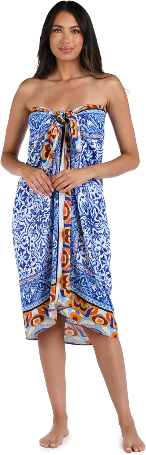 La Blanca Women's Standard Pareo Wrap Swimsuit Cover Up