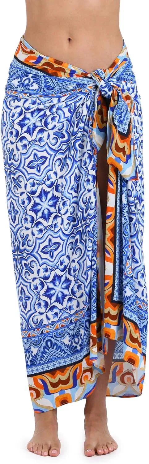 La Blanca Women's Standard Pareo Wrap Swimsuit Cover Up