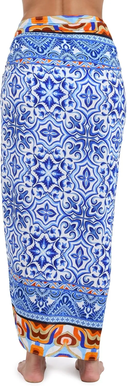 La Blanca Women's Standard Pareo Wrap Swimsuit Cover Up