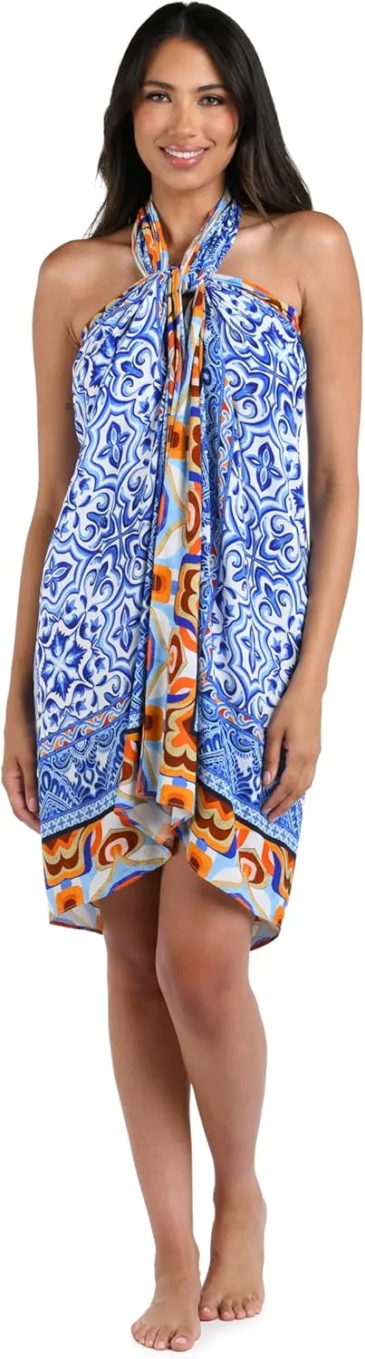 La Blanca Women's Standard Pareo Wrap Swimsuit Cover Up
