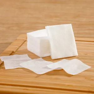 Lady Beauty Soft Super Thin Pure Cotton Wool Square Facial Pads Cotton Pad Remover Cotton for Face Eye Nail Makeup Remover Cosmetic Cotton (Appr.1000pcs)