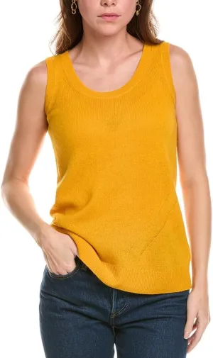 Lafayette 148 New York Loose Knit Cashmere Tank