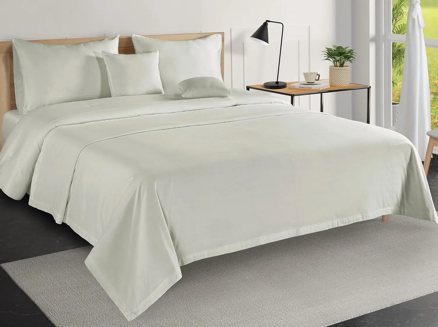 Lane Linen Cotton Twin Blanket 68x90 - Featherlight, Plush and Airy Blanket for Versatile Use like Travel, Guest Rooms, Camping Blankets for Cold Weather and Outdoor Settings - Mineral