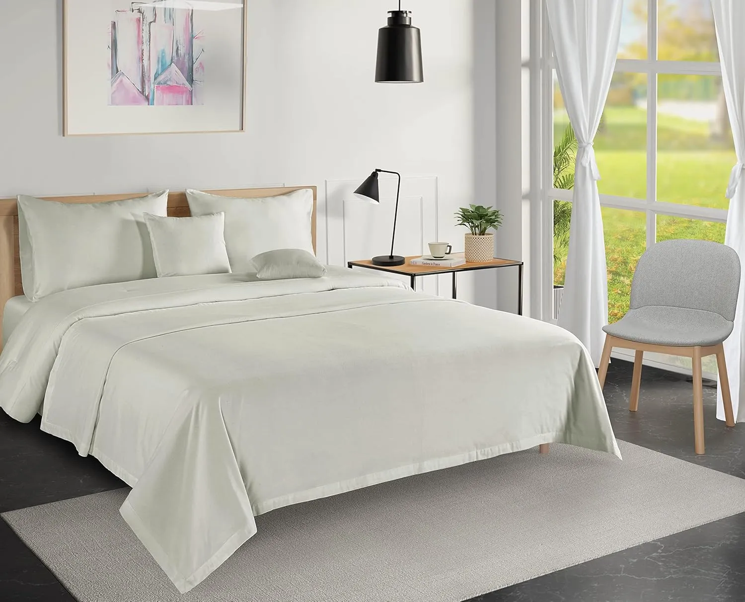 Lane Linen Cotton Twin Blanket 68x90 - Featherlight, Plush and Airy Blanket for Versatile Use like Travel, Guest Rooms, Camping Blankets for Cold Weather and Outdoor Settings - Mineral