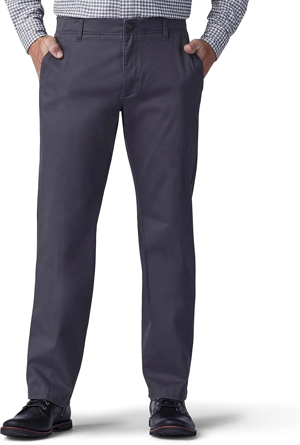 Lee Men's Extreme Motion Flat Front Regular Straight Pant