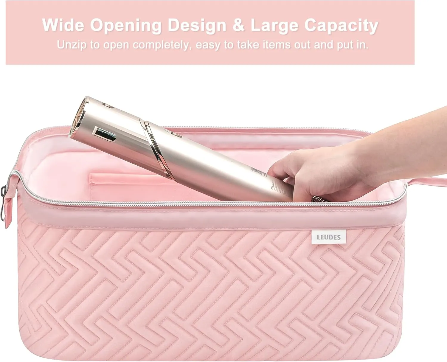 Leudes Hair Tools Travel Bag for Shark Flexstyle Carrying Case Portable Shark Hair Air Wrap Dryer Case Waterproof Dustproof Flat Curling Iron Travel Organizer