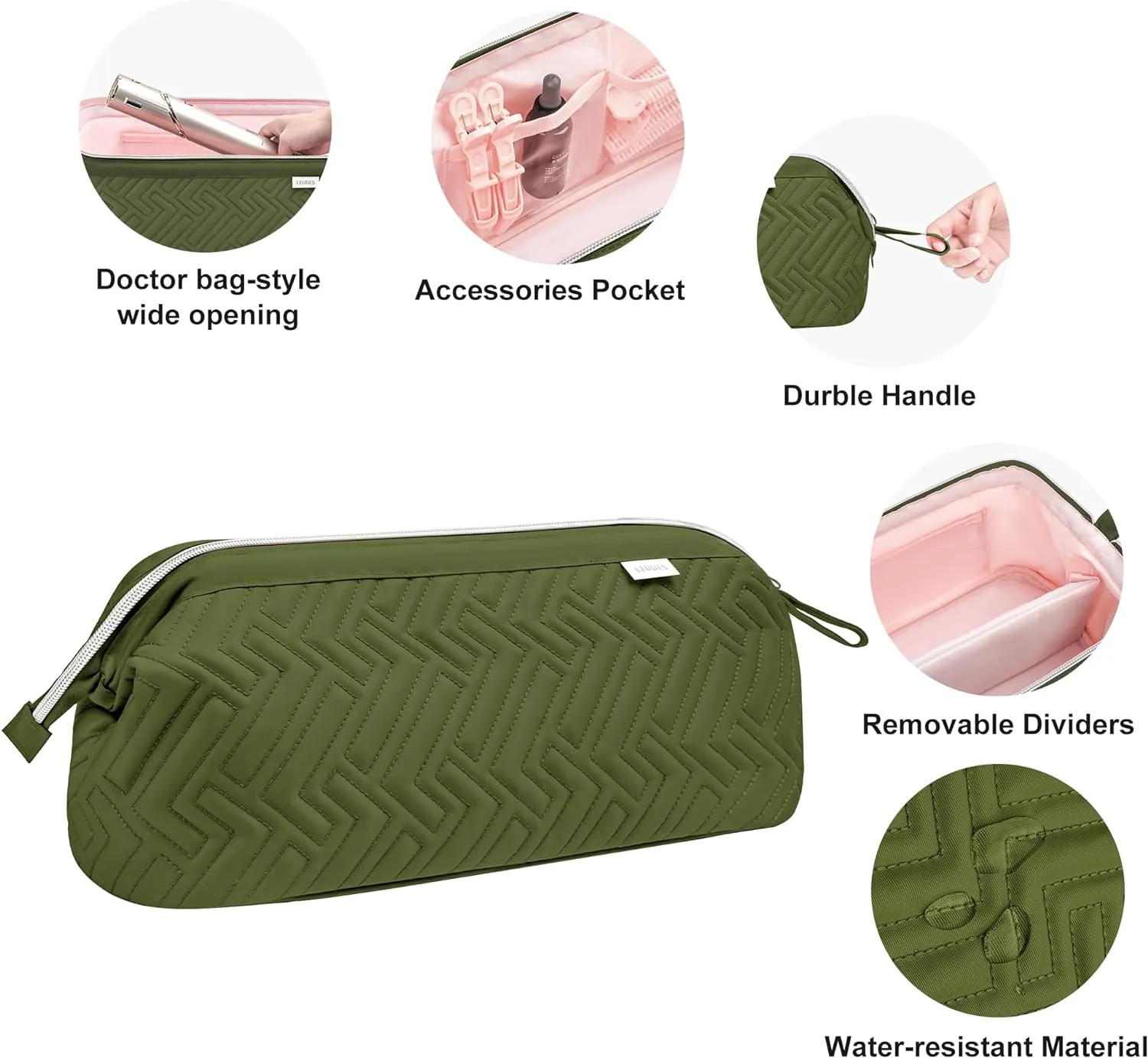 Leudes Hair Tools Travel Bag for Shark Flexstyle Carrying Case Portable Shark Hair Air Wrap Dryer Case Waterproof Dustproof Flat Curling Iron Travel Organizer