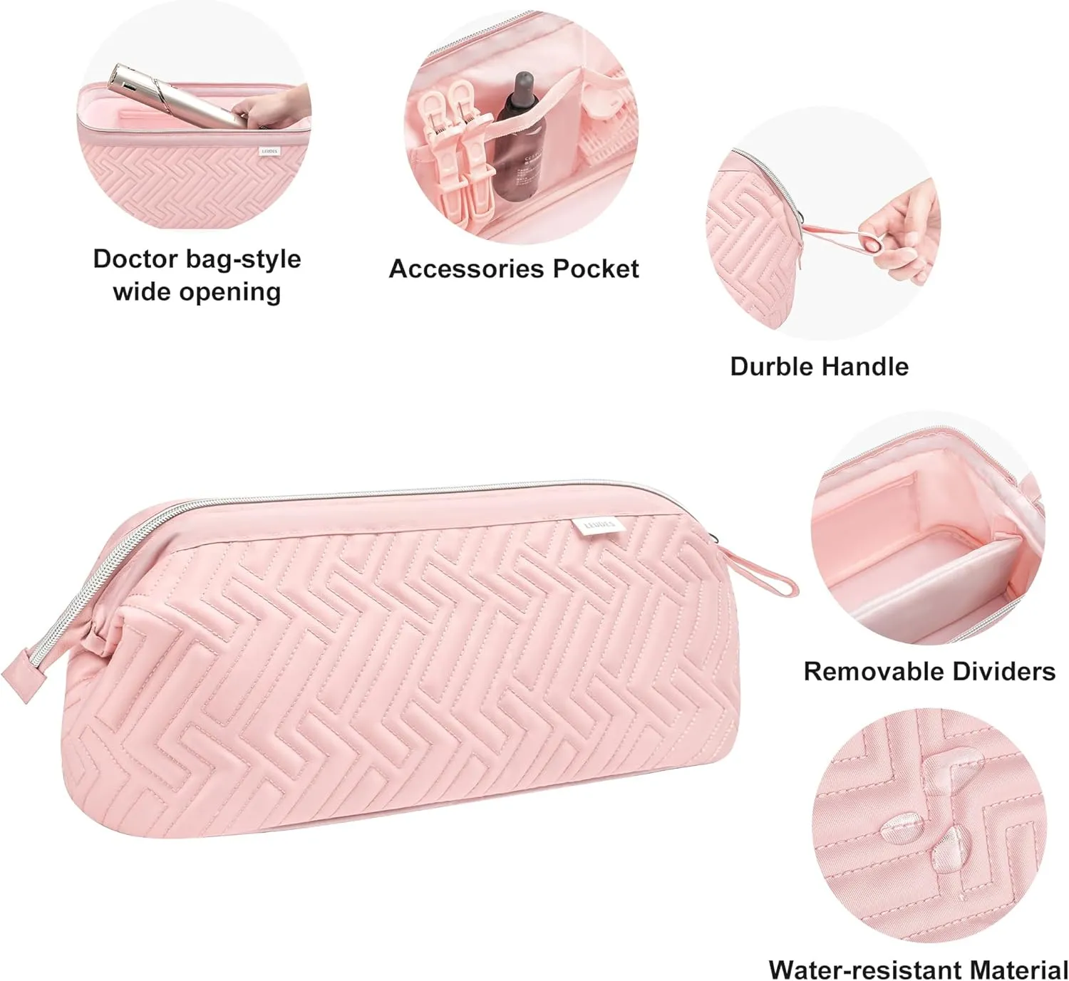 Leudes Hair Tools Travel Bag for Shark Flexstyle Carrying Case Portable Shark Hair Air Wrap Dryer Case Waterproof Dustproof Flat Curling Iron Travel Organizer