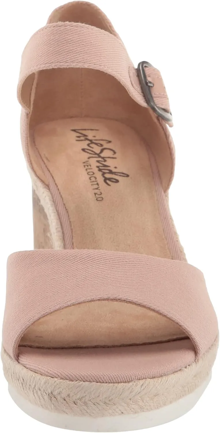 LifeStride Women's Go for It Espadrille Wedge Sandal