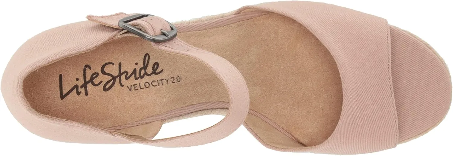 LifeStride Women's Go for It Espadrille Wedge Sandal